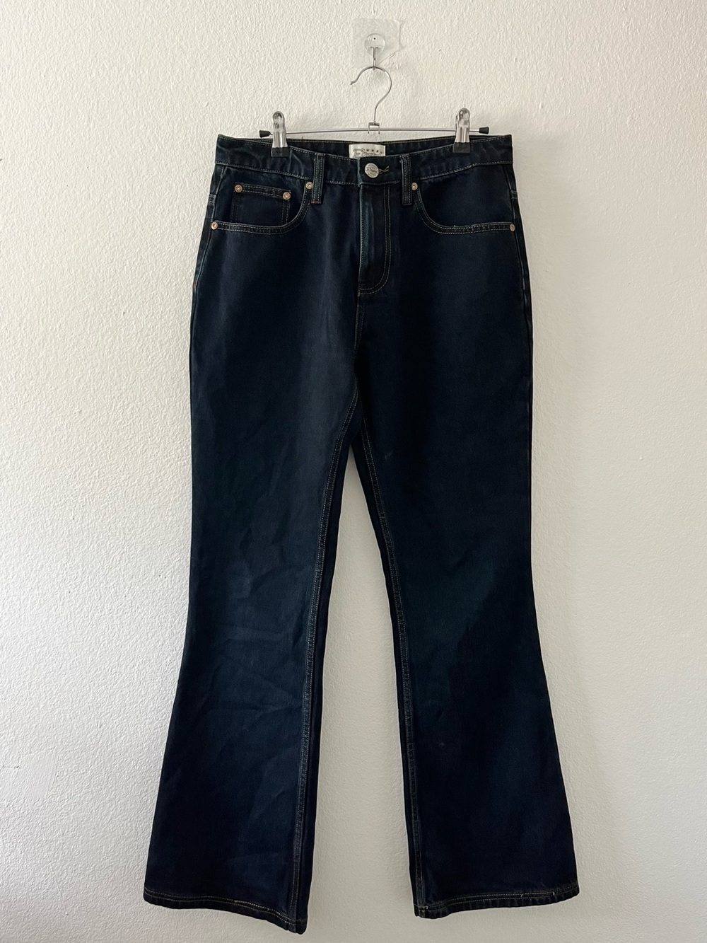 Elwood Bootcut Flare Denim Midnight Indigo Size 28 - Picture 3 of 7